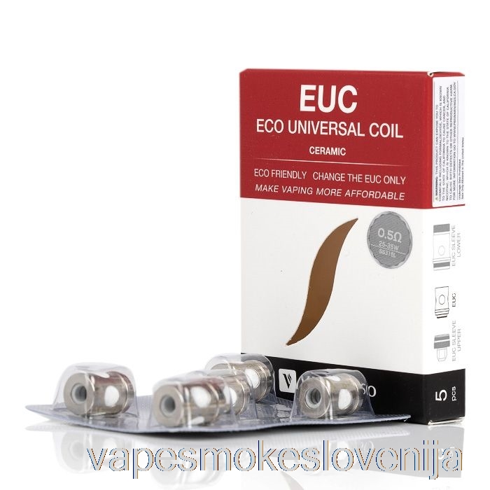 Vape Petrol Vaporesso Euc Nadomestne Tuljave 0,5 Ohm Keramične Euc Ss316l